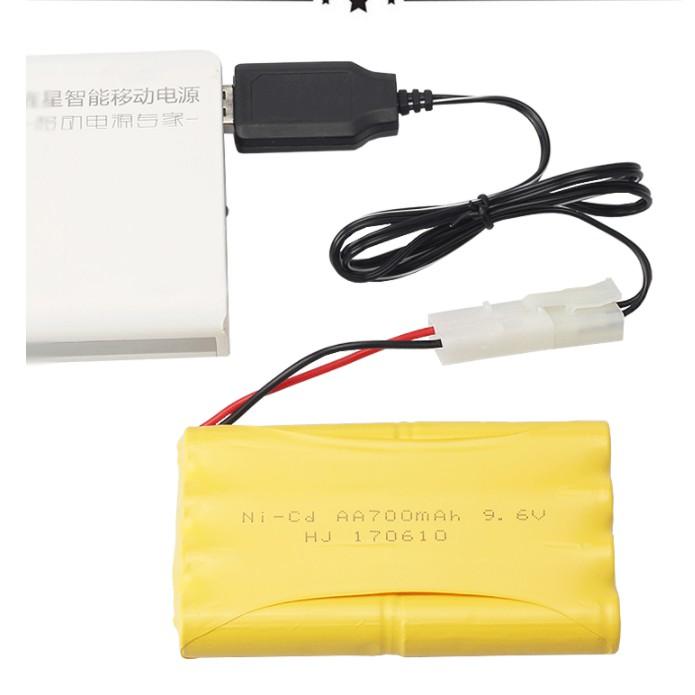 Pin sạc 9.6v 700mah Ni Cd đồ chơi điều khiển rc