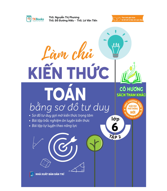 Sách - Làm chủ kiến thức toán bằng sơ đồ tư duy lớp 6  - MC