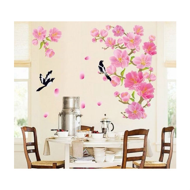 Decal Dán Tường Cành Đào Hồng 1 PK155