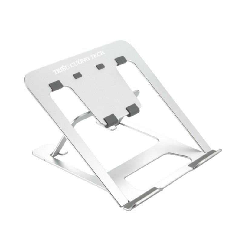 Giá Đỡ Laptop Macbook Để Bàn Chất Liệu Hợp Kim Nhôm Cao Cấp – 6 Bậc Nâng Hạ - Gấp Gọn Kích Thước 22.3 x 23.5 x 1.3cm Hàng Chính Hãng