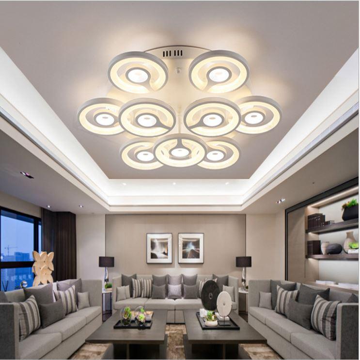 Đèn trần ENTIN 3 chế độ ánh sáng hiện đại tiết kiệm năng lượng - kèm bóng LED chuyên dụng và điều khiển từ xa