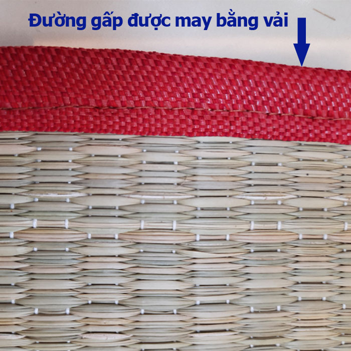 Chiếu cói xếp gấp gọn nhẹ kích thước 1m4 x 1m9