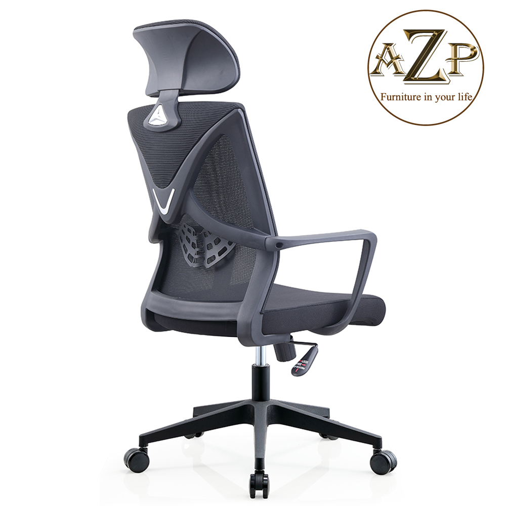 Ghế Văn Phòng Hỗ Trợ Cột Sống Lưng & Top thiết kế chuẩn Ergonomic AZP-9199-NEW XÁM Siêu Phẩm Style Thời Trang