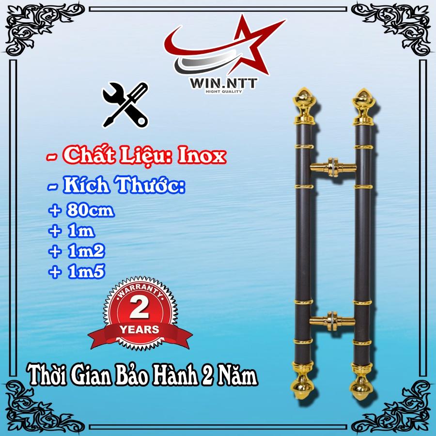 Tay Nắm Cửa Kính Cường Lực, Cửa Nhôm - Nắm Cửa Đen, Cafe Sen Vàng