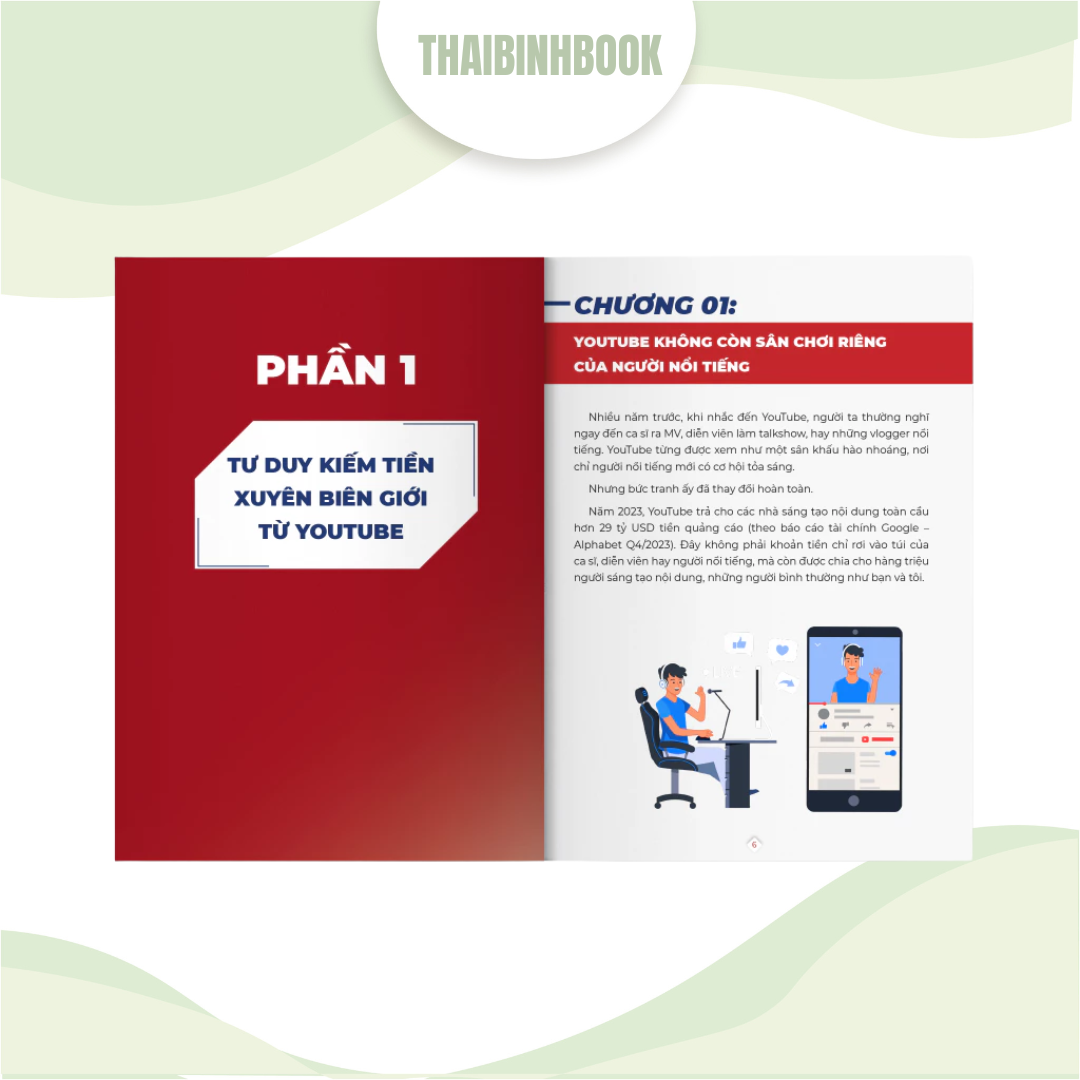 Sách - Kiếm tiền xuyên biên giới từ Youtube - Hướng dẫn + kinh nghiệm thực chiến