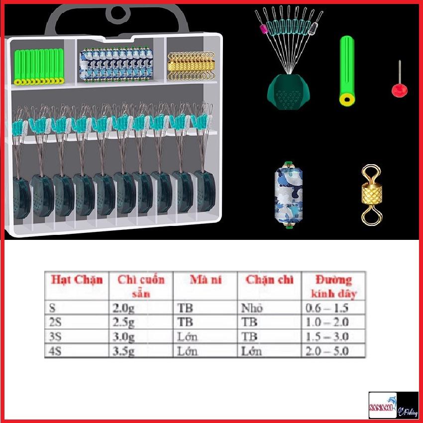 Hộp Phụ kiện Câu Cá Làm Dây Trục Câu Đài Cao Cấp HPK10 -Sanami Fishing