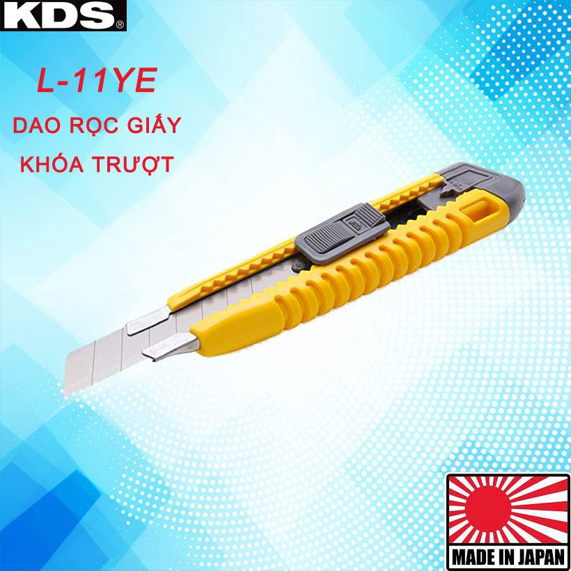 DAO RỌC GIẤY KHÓA TRƯỢT KDS L-11YE