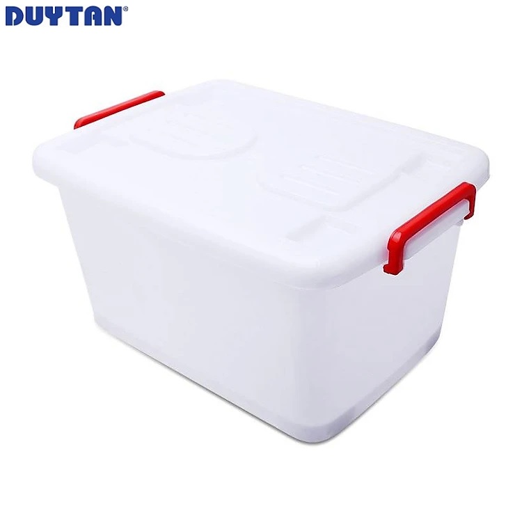 Thùng vuông nhựa Duy Tân 55 lít có bánh xe - 17489 - Hàng chính hãng