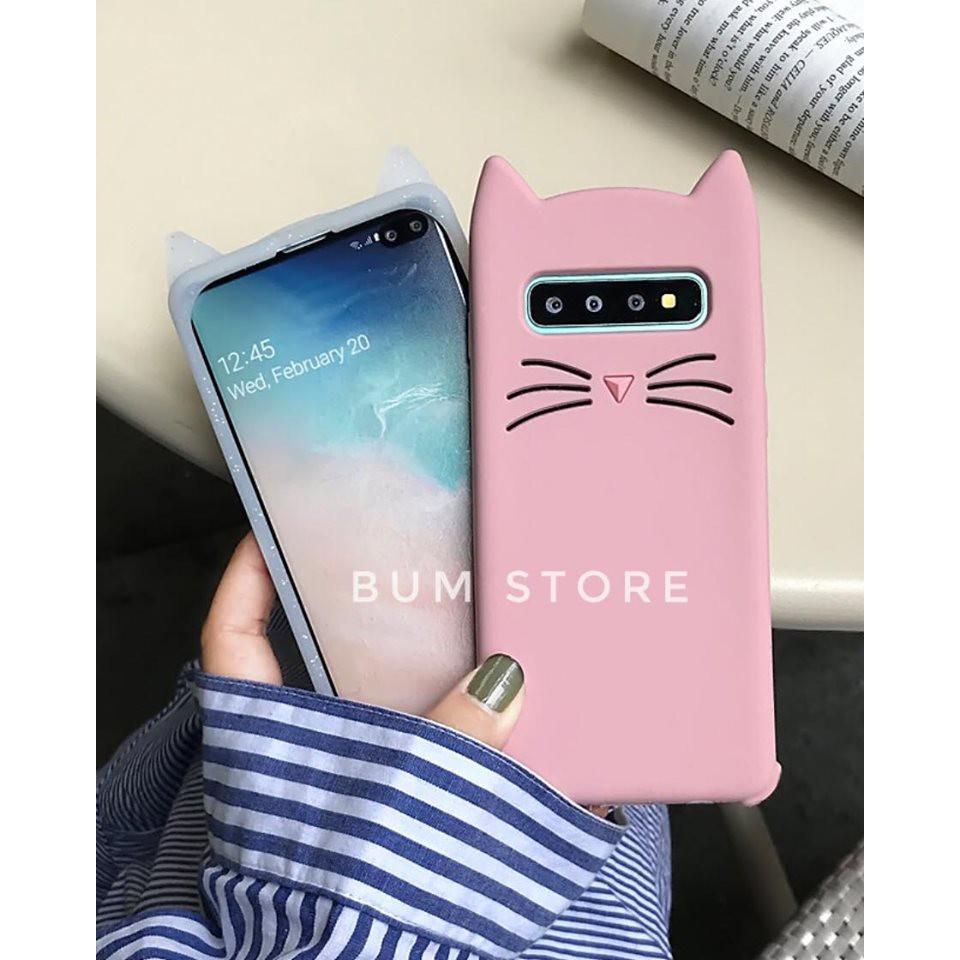 Ốp silicon dẻo mèo Cho Dòng Samsung Galaxy S10+ / S10 / S8+ / NOTE 8 / NOTE 9 / S9+