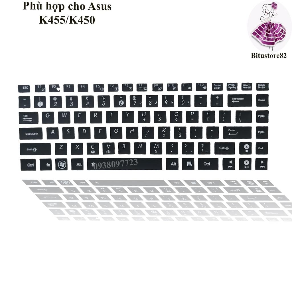 Ốp silicon bàn phím silicon dành cho laptop ASUS dòng K40, K42, K43, K45, K46, U30, UL30, U50, U81 series