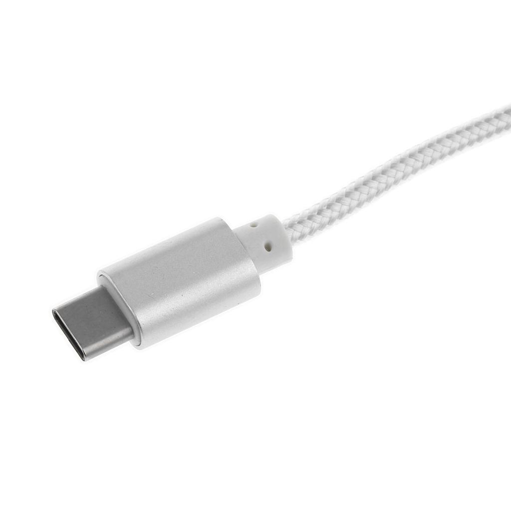 2 Pieces 2 in 1 Type C 3.1 Male to 3.5mm Female Stereo Audio Headphone Adapter