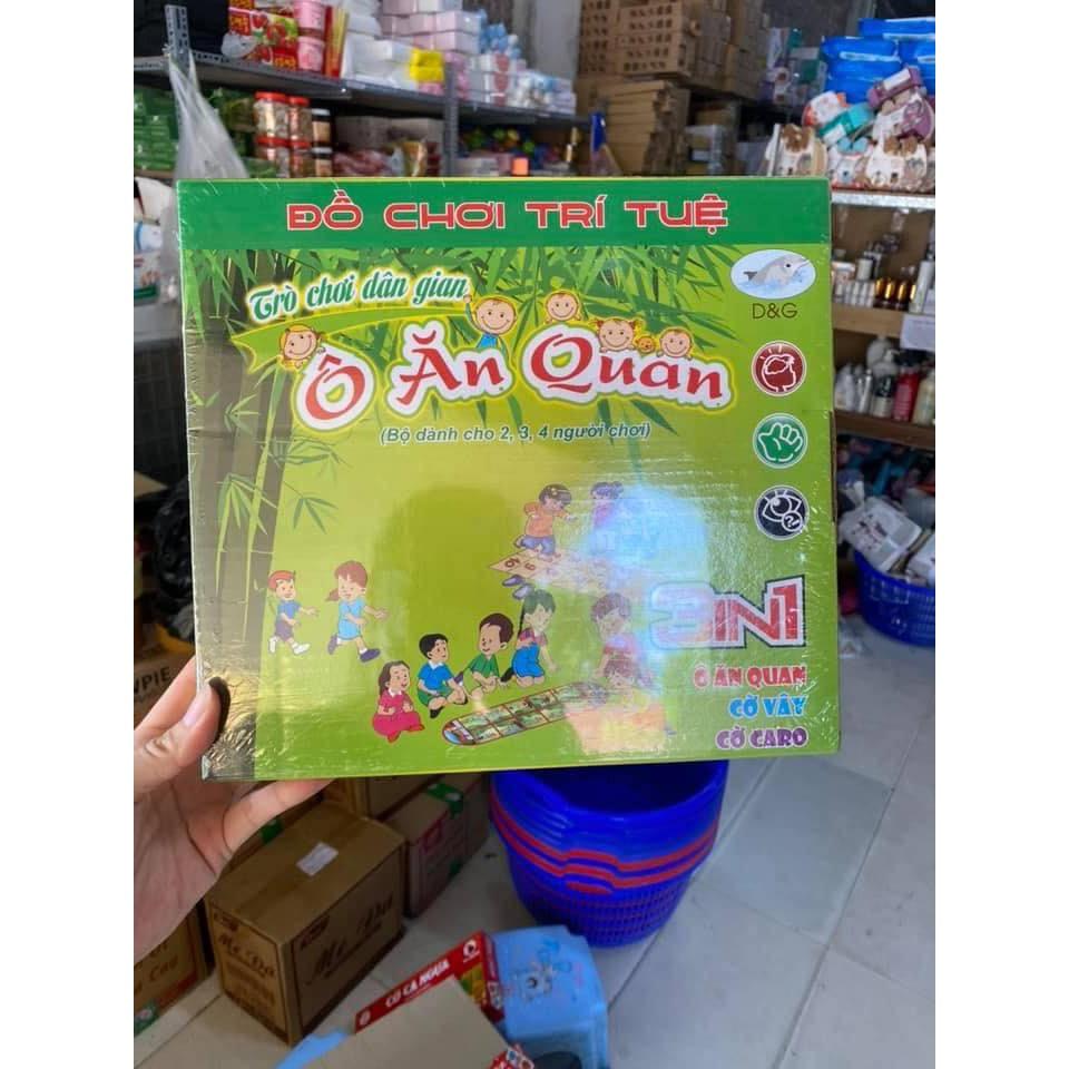 Bộ trò chơi dân gian 3 trong 1: Ô ăn quan, cờ caro, cờ vây