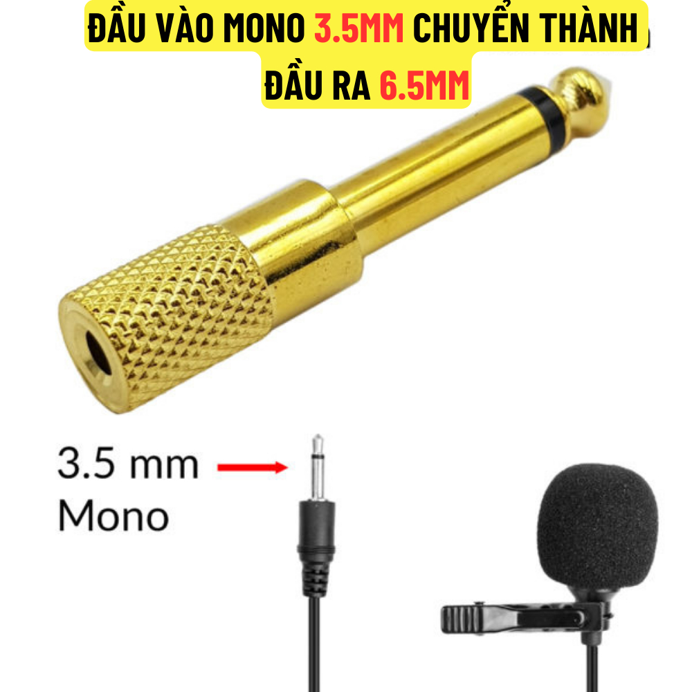 Đầu Jack Chuyển đổi âm thanh từ cổng 3ly sang 6ly 3 ly 6ly, 3li 6li, 3 li 6 li Giắc, Rắc, Rack Hàng Chính Hãng