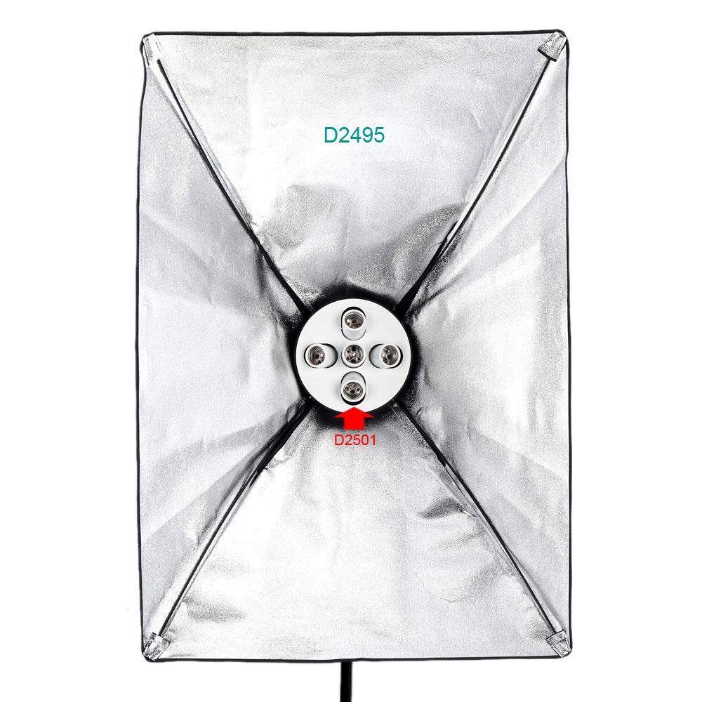 Bộ chuyển đổi giá đỡ bóng đèn có ổ cắm 5 trong 1 E27 cho Photo Video Studio Softbox