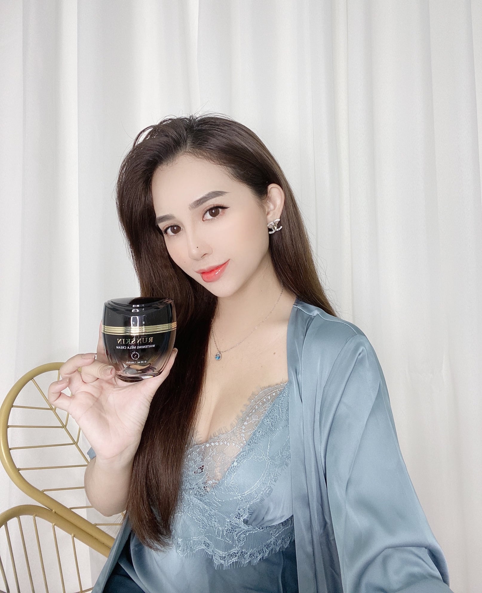 Kem Dưỡng Trắng Da Mờ Thâm Nám RUNSKIN WHITENING MELA CREAM 50ml - Hàn Quốc