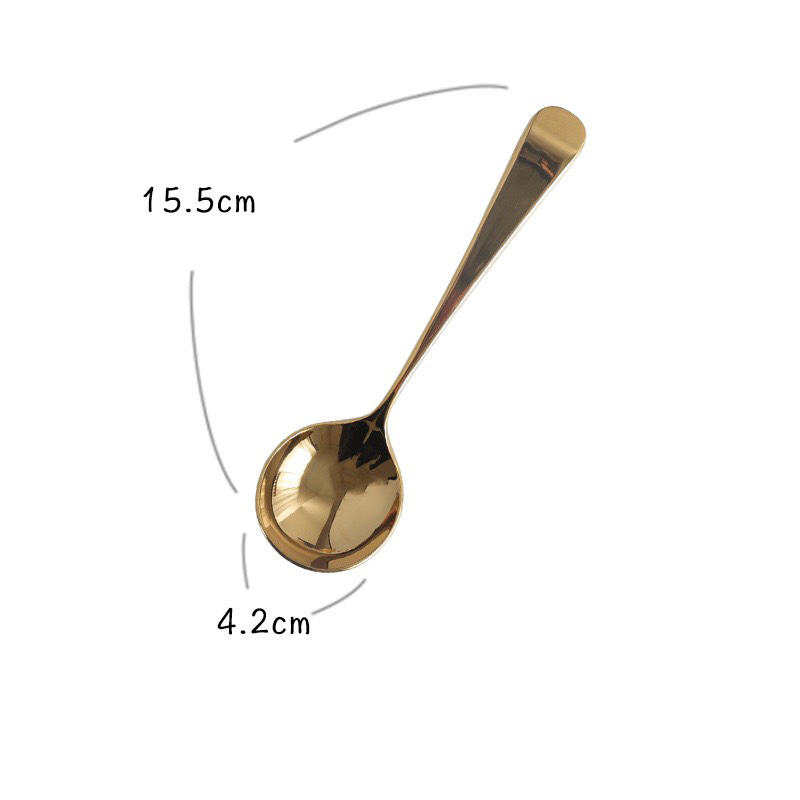 Combo 5 Thìa Mạ Vàng Cao Cấp Sang Trọng Màu ngẫu nhiên