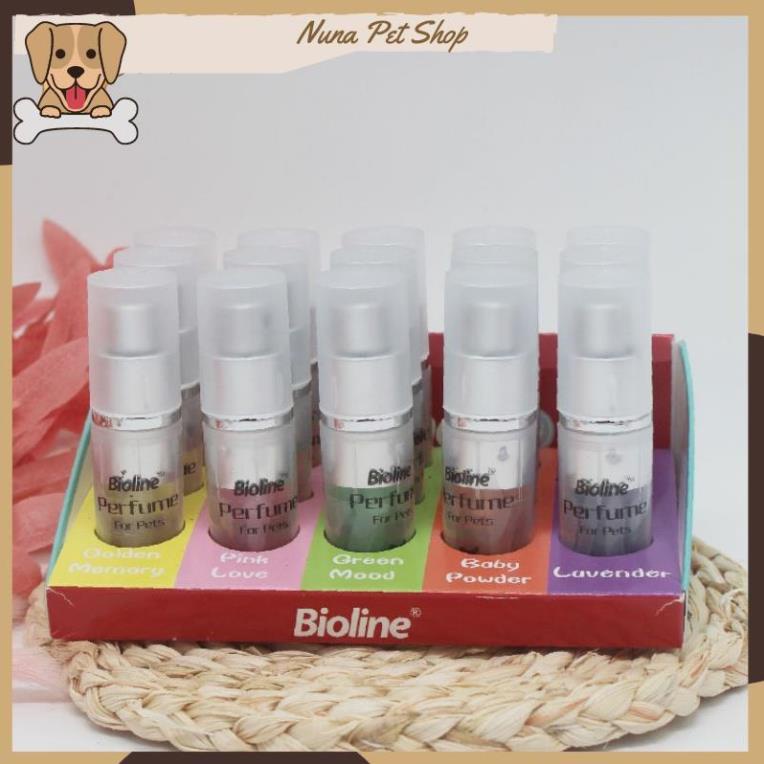 Nước hoa xịt khử mùi cho chó mèo Bioline 9ml