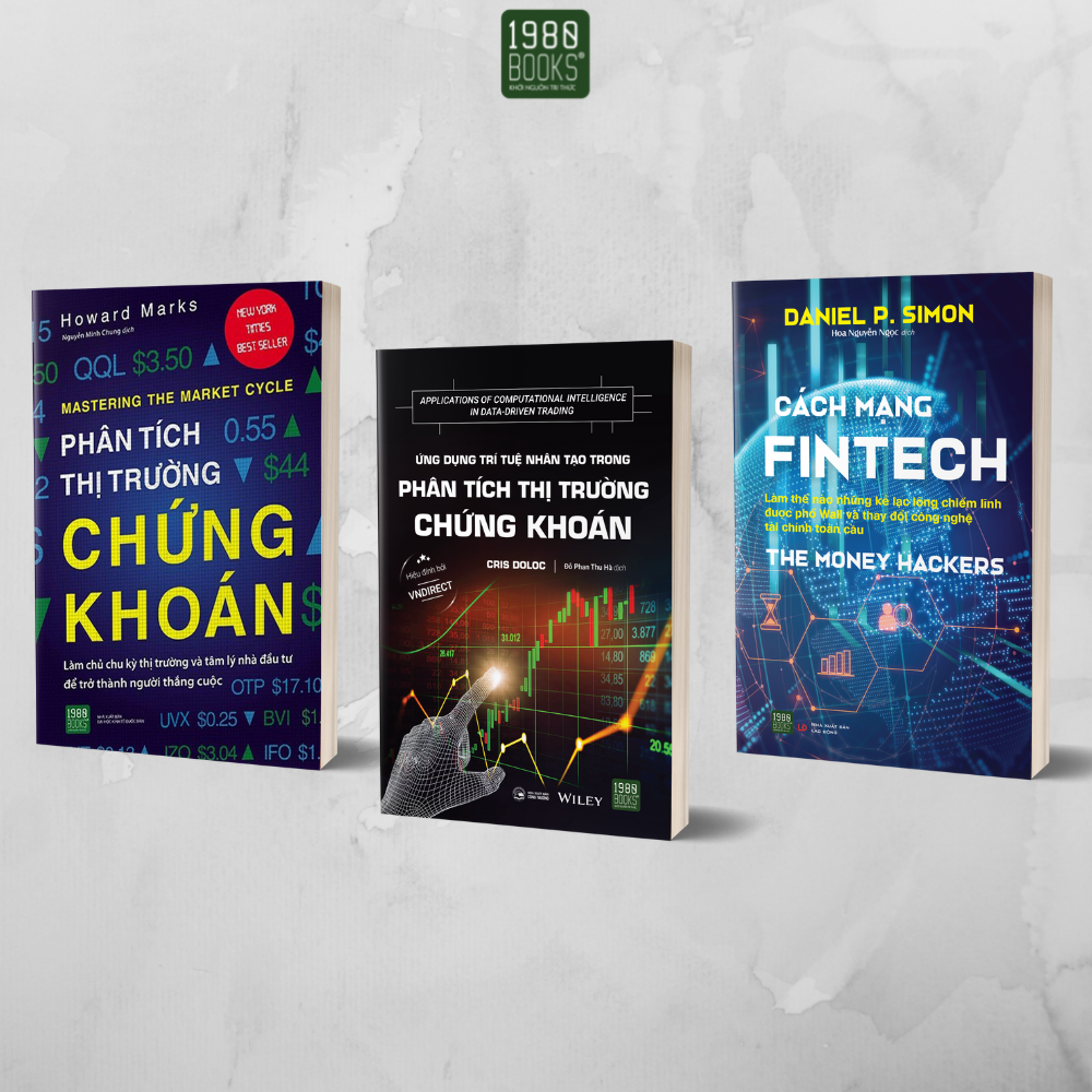 Sách - Combo Ứng dụng trí tuệ nhân tạo trong phân tích thị trường chứng khoán + Cách mạng Fintech + Phân tích thị trường chứng khoán - 1980Books