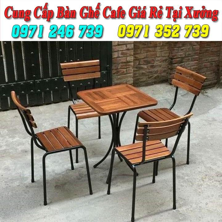 Bàn ghế gỗ cafe nhà hàng quán ăn