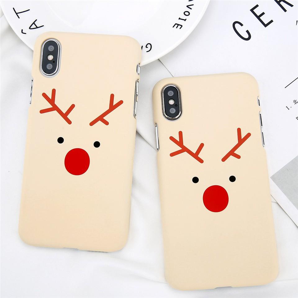 Ốp lưng hình tuần lộc dành cho iphone 6 6s 6 plus 6s plus 7 7 plus 8 8 plus X XS