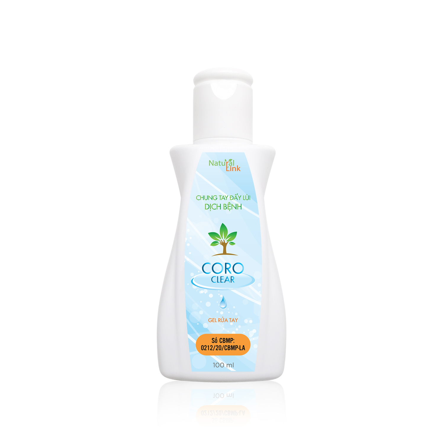Gel rửa tay khô cao cấp CORO CLEAR - Đạt tiêu chuẩn GMP-WHO (Xanh) Chai 100 ml