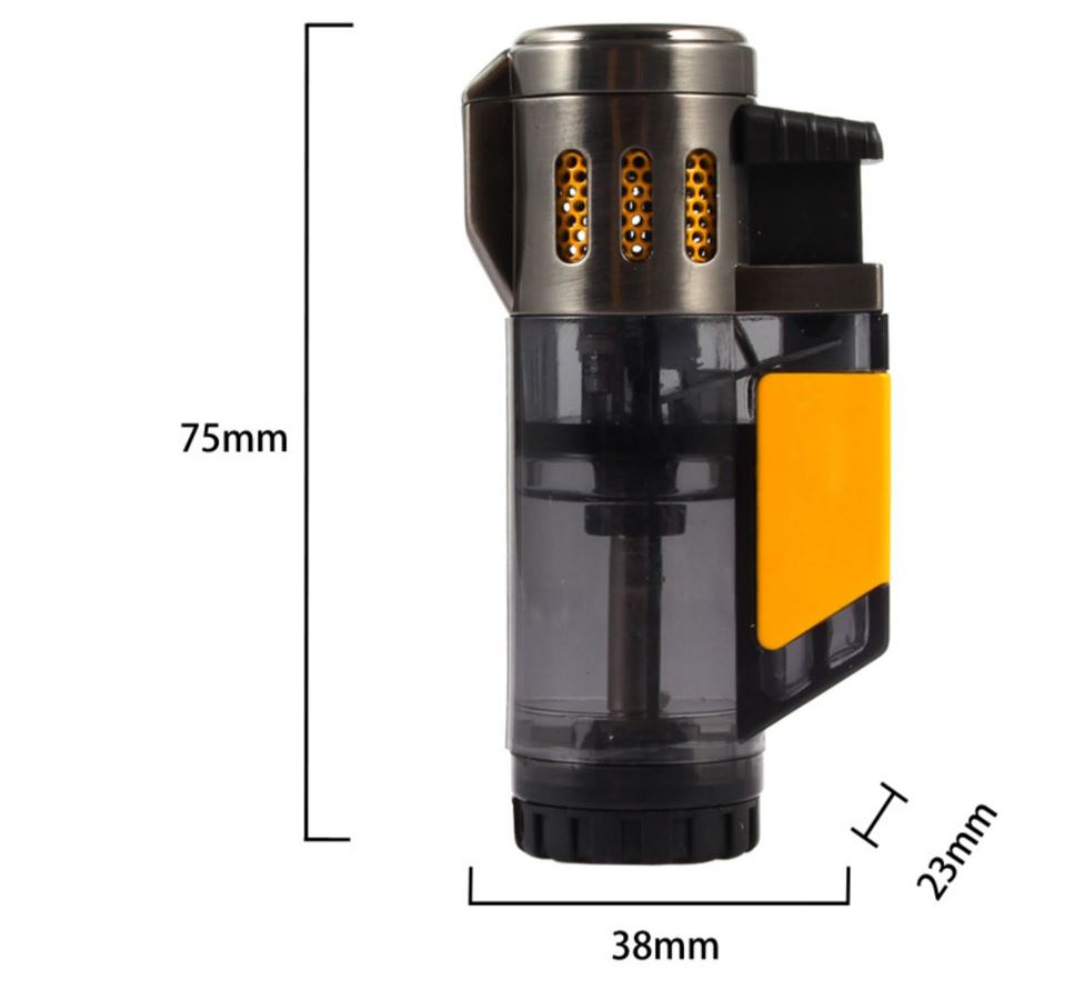 Vỏ Hột Quẹt Bật Lửa Khò 3 Tia  COB373 Thiết Kế Đẹp Độc Lạ - Dùng Gas Cao Cấp