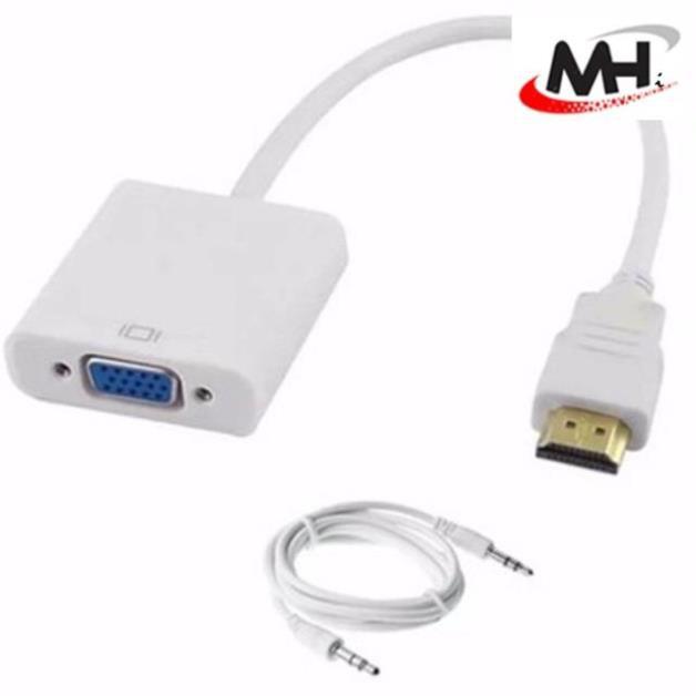 Cáp Chuyển Đổi HDMI ra VGA có Audio -Cam kết chất lượng 100