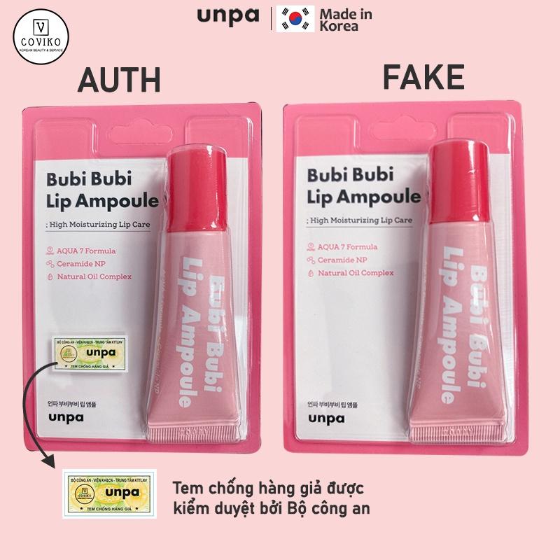 Tinh Chất Dưỡng Môi Căng Mọng Và Dưỡng Ẩm Sâu Unpa Bubi Bubi Lip Ampoule 10g