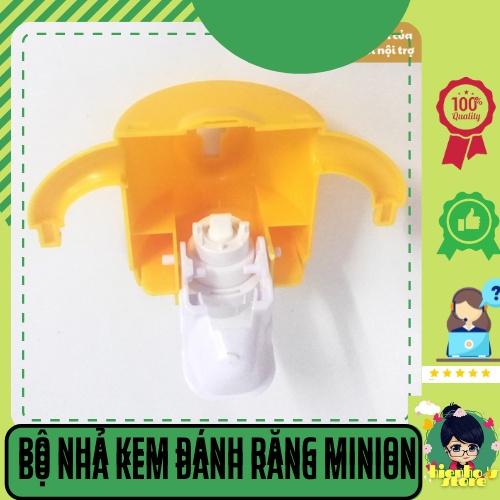 Bộ nhả kem đánh răng Minion ,bộ dụng cụ để bàn chải, kem đánh răng kèm cốc, màu sắc bắt mắt dễ thương HH0081