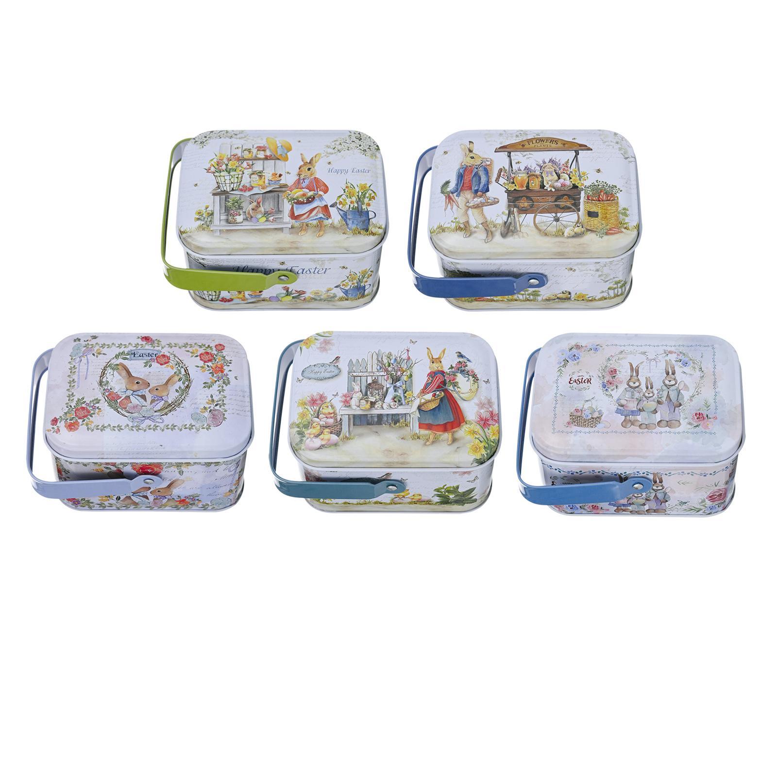 5Pcs Small Tin Boxes Sundries Organizer Storage Can for Wedding Decorations