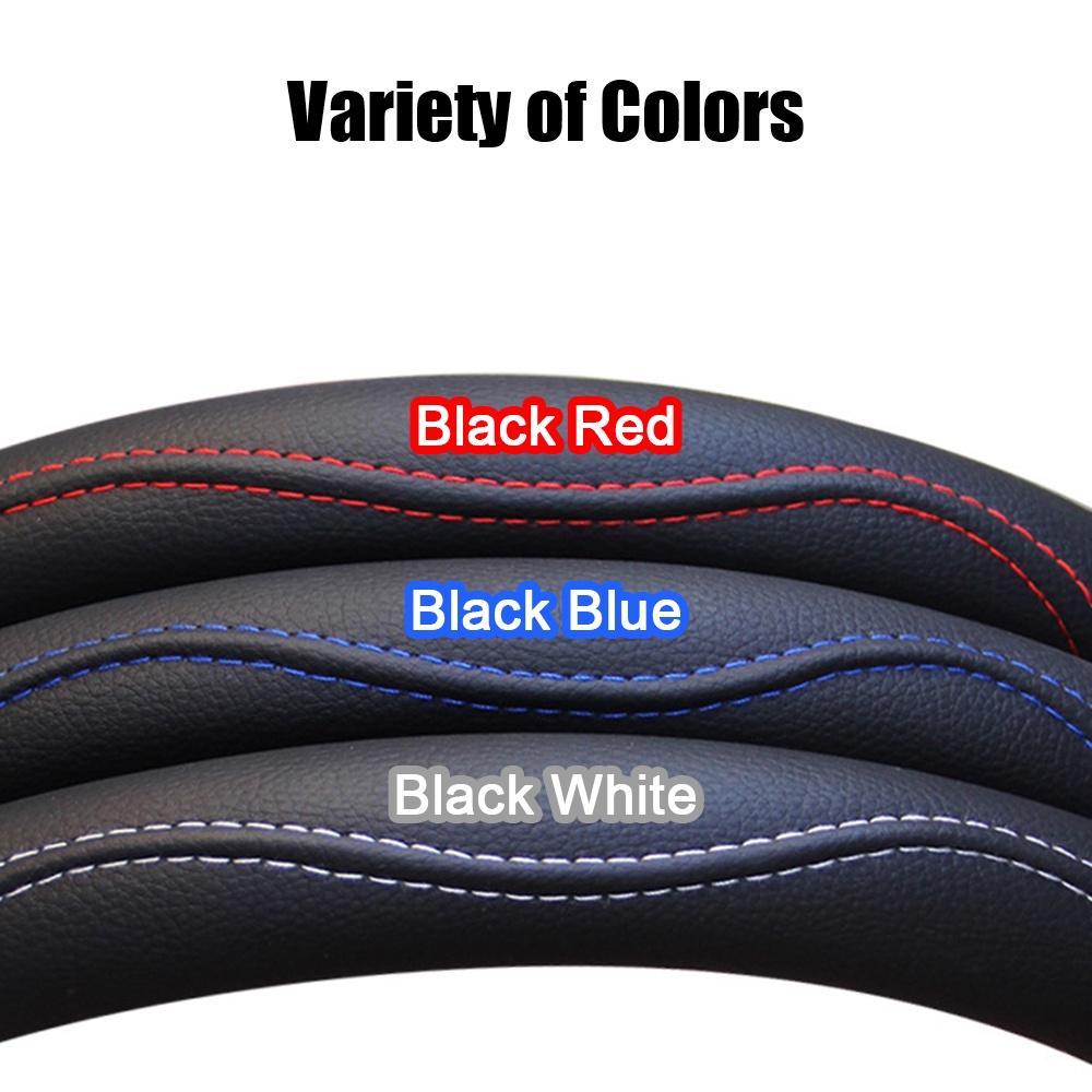 Vỏ bọc vô lăng xe hơi bằng da PU chống trượt thoáng khí 37-38CM