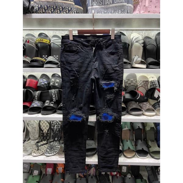 Quần Biker Nam Vá xanh 2022