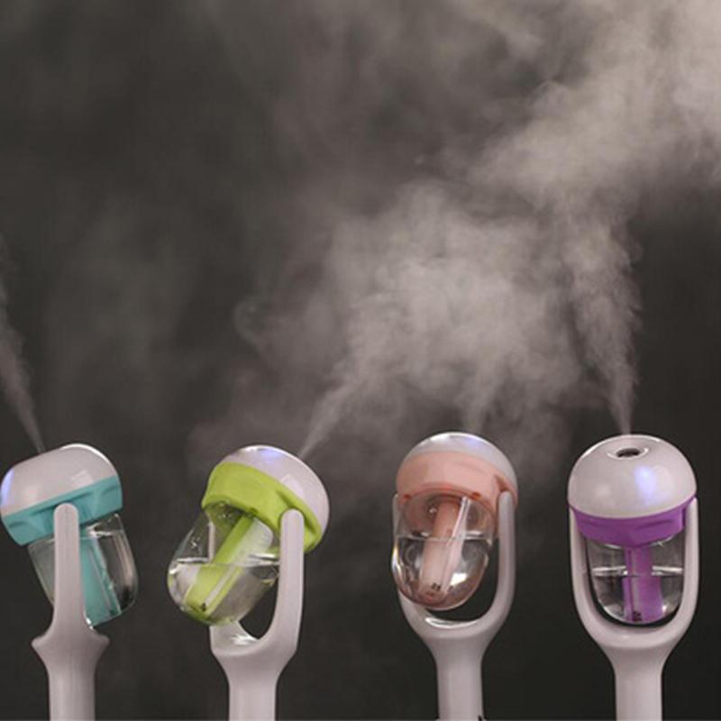 Ô Tô Mini Hơi Nước Tạo Ẩm 12V Máy Lọc Không Khí Tinh Máy Khuếch Tán Tinh Dầu Máy Phun Sương Tạo Độ Ẩm USB Di Động Tắt Tiếng Sương Fogge