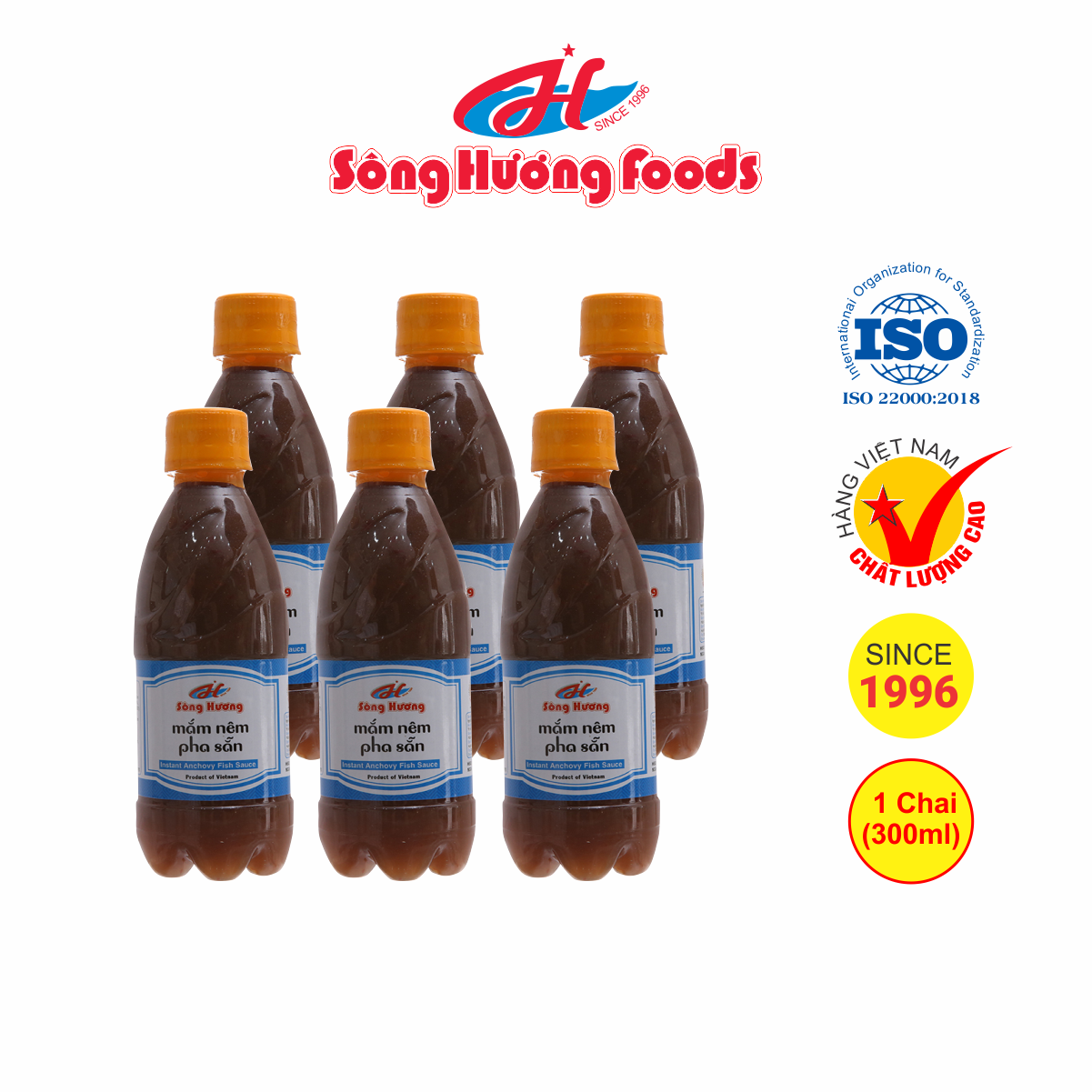 6 Chai Mắm Nêm Pha Sẵn Sông Hương Foods Chai 300ml