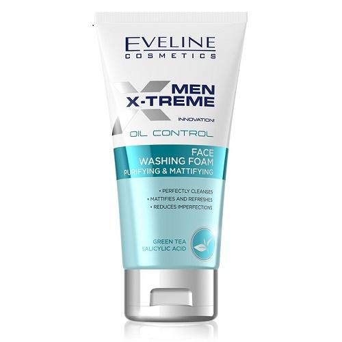 [TẶNG tẩy da chết Eveline] Sữa rửa mặt nam Eveline Men X-treme sạch sâu, kiềm dầu 150ML