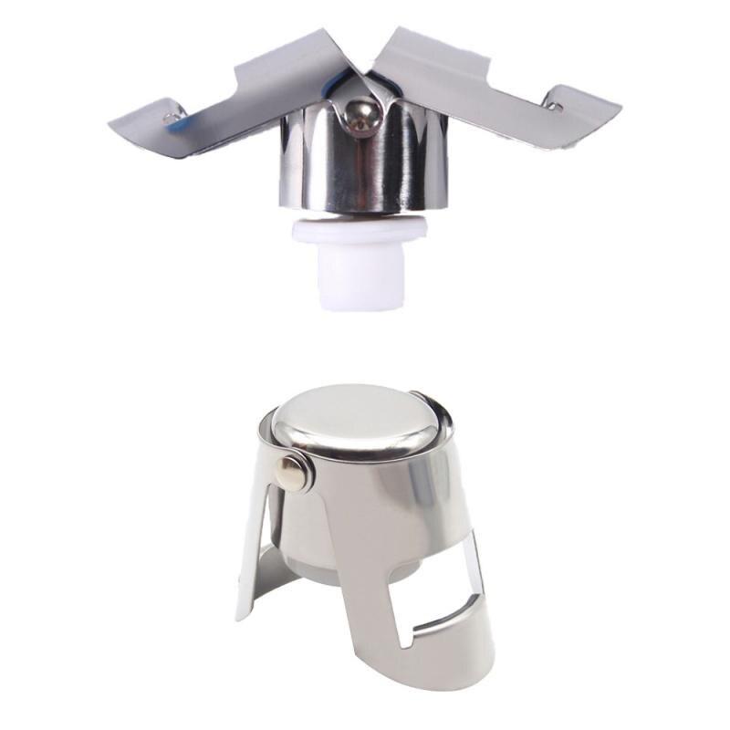 304 Stainless Steel Wine Bottle Stopper Sealed Storage Wine Stopper Portable Sealing Machine Bar Tools Barware Wine Cork Cap