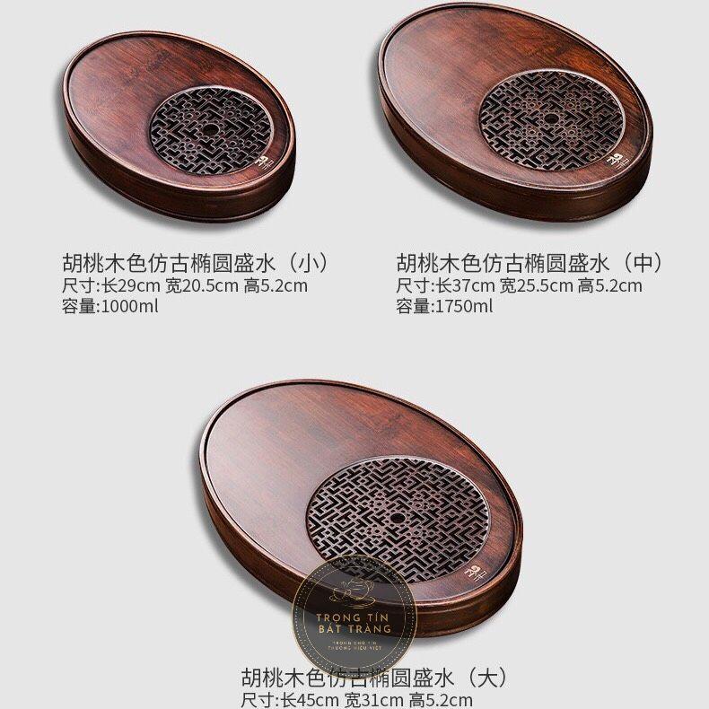 Khay Trà Tre Cao Cấp Bầu Dục KT 15