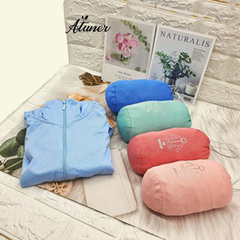 Hình ảnh Áo Chống Nắng Dáng Ngắn Có Túi Cuộn Atuner AT 029, Vải Cotton, Mỏng Nhẹ, Thông Hơi, Chống Tia UV