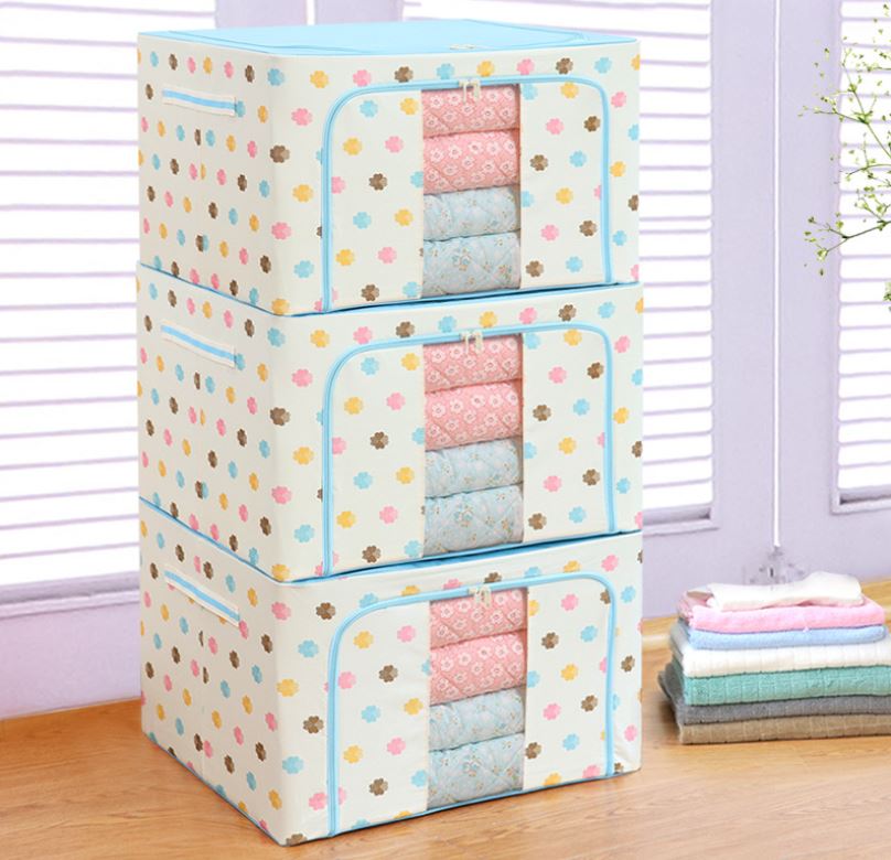 Túi đựng chăn màn, chăn mền khung sắt, kích thước 66L đa năng tiện lợi, chắc chắn chính hãng D Danido