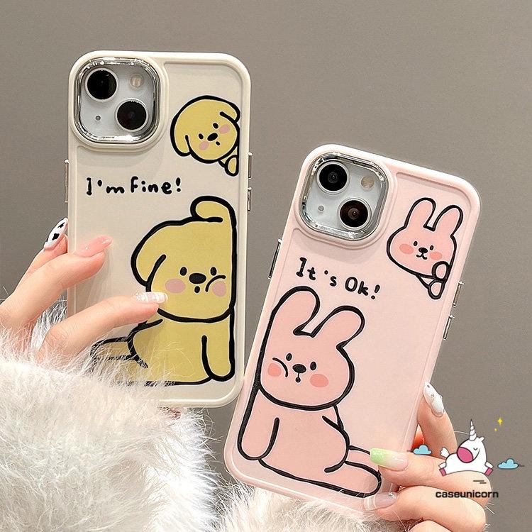 Ốp Điện Thoại Mềm Họa Tiết Tranh Sơn Dầu Hình Chú Cún / Thỏ Cho IPhone 14 11 12 13 Pro MAX 7 8 Plus XR X XS MAX