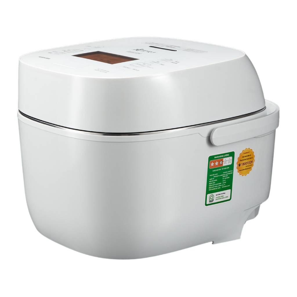 Nồi cơm cao tần áp suất Toshiba 1.8 lít RC-18VXWVN(W) - Hàng chính hãng