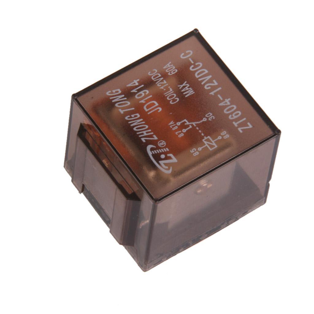 Truck 12V 60 AMP SPDT Relay Relays 5 Pin 5P and Socket 5 Wire