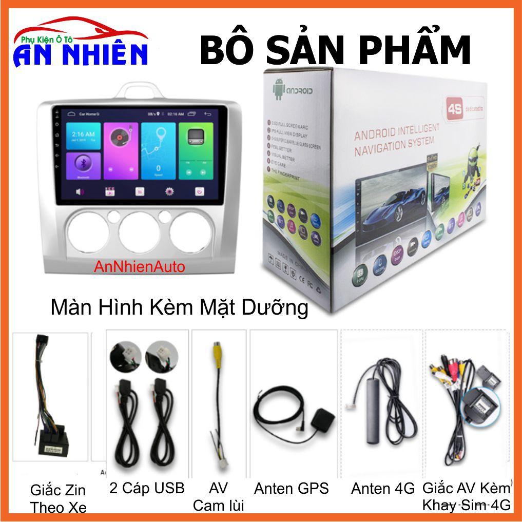 Màn Hình 9 inch Cho Xe FORD FOCUS 2005-2012, Đầu DVD Android Tiếng Việt Kèm Mặt Dưỡng Giắc Zin Xe FOCUS