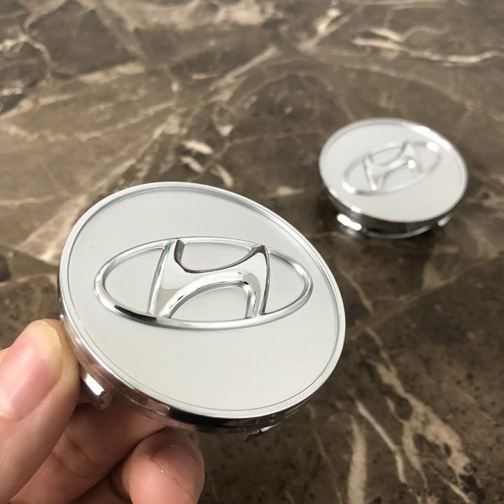 Logo chụp bánh xe ô tô Hyundai HY-60 Kích thước 60mm