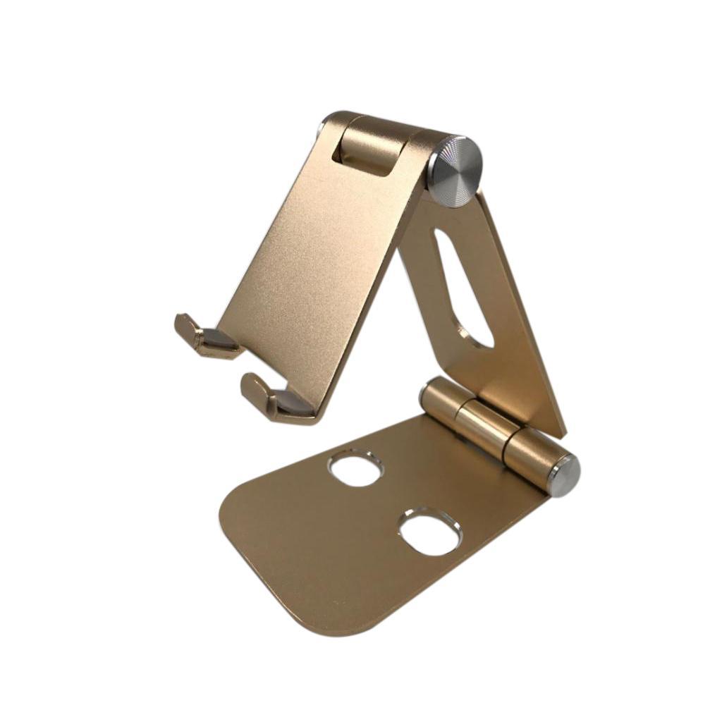 Desk Stand Holder Mount Mobile Phone Folding Portable Clear Rose Gold&gold