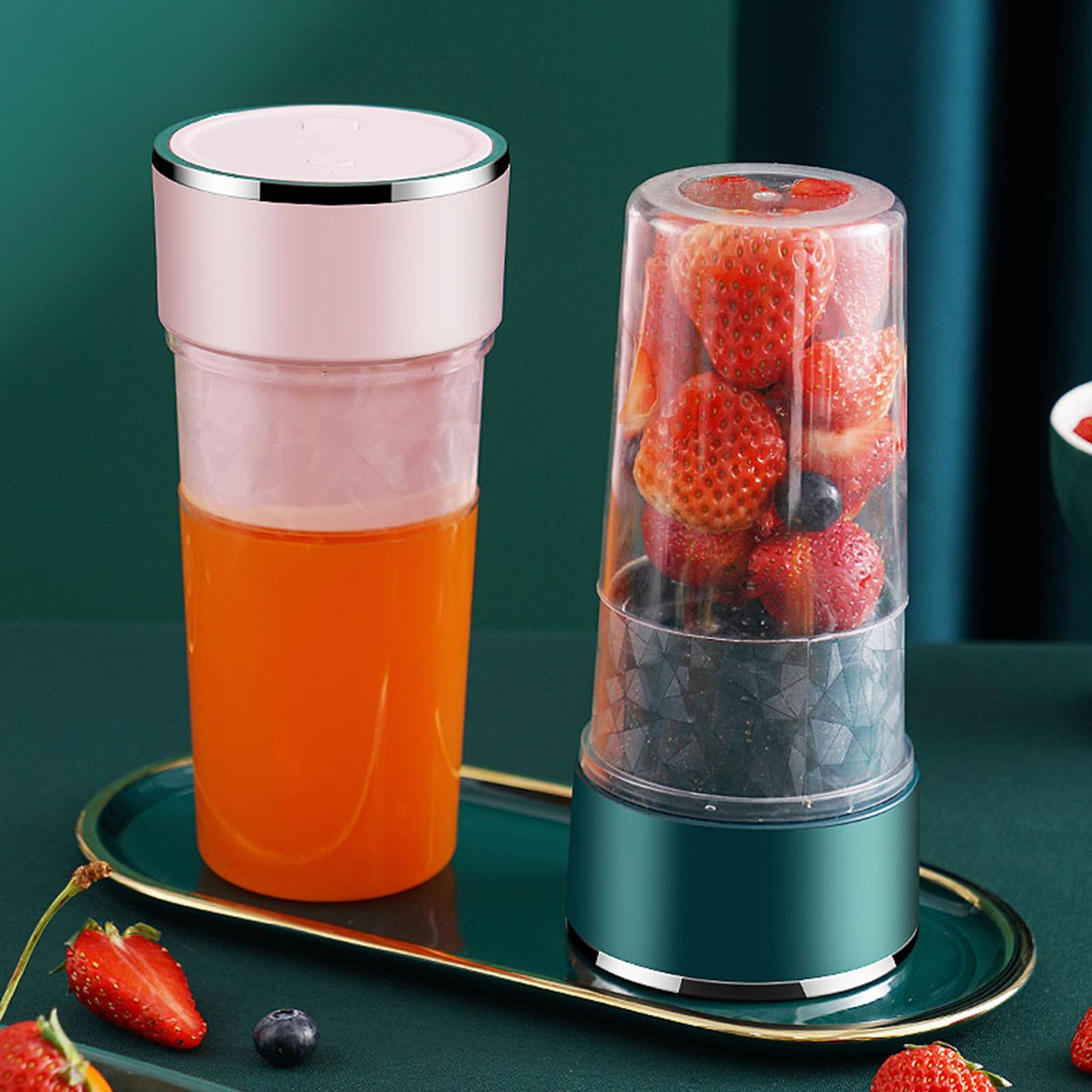 400ML Juicer Cup Smoothie and Shakes Blender Fruit Mixer Mini Portable Mixer Cup USB Rechargeable Fruit Blender Cup