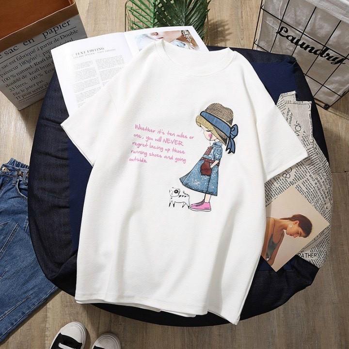 Áo thun Tay Lỡ Unisex Freesize từ 40-70kg