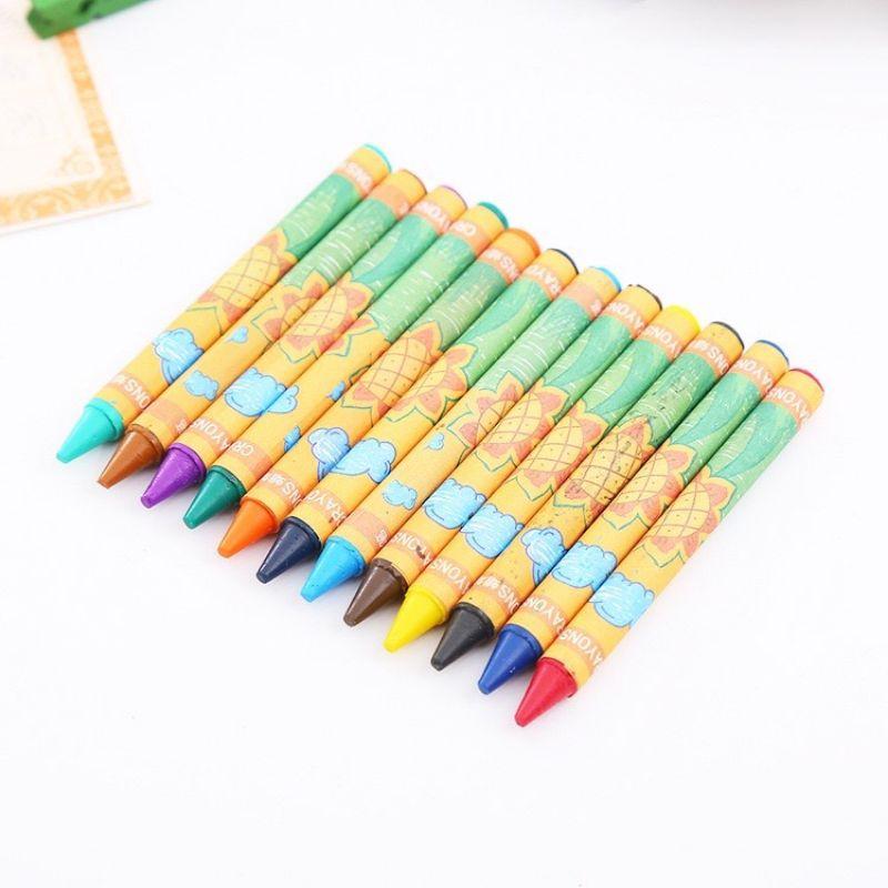 Bút màu sáp Crayons hộp 24 màu cho bé tập tô