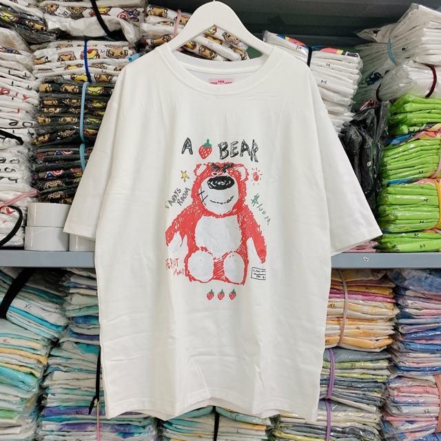 Áo Thun Tay Lỡ Form Rộng Unisex GẤU A BEAR