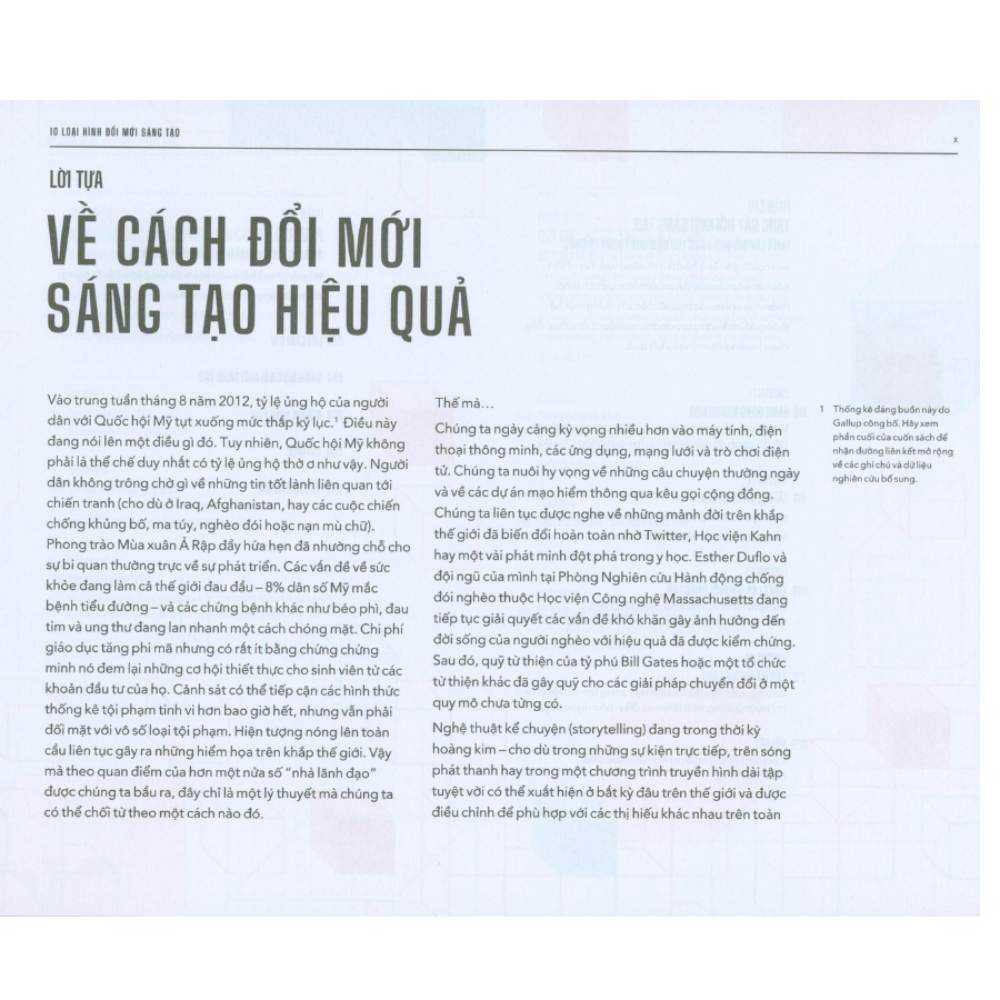 10 Loại Hình Đổi Mới Sáng Tạo